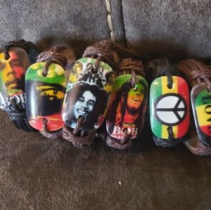 Bob Marley Leather Bracelets